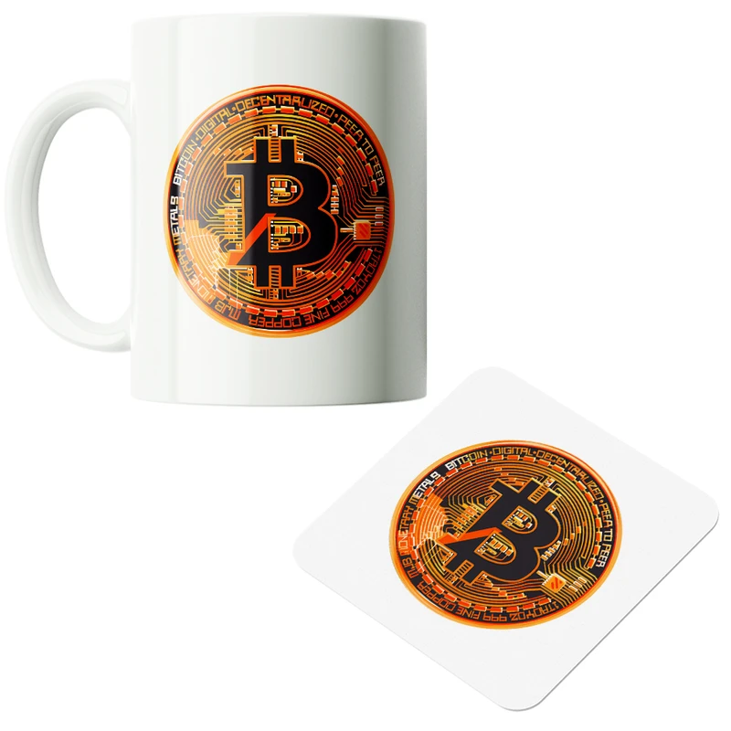 ماگ پاد آفرین مدل بیت کوین تریدر ارز دیجیتال کریپتو فارکس کد PZ365 به همراه زیرلیوانی