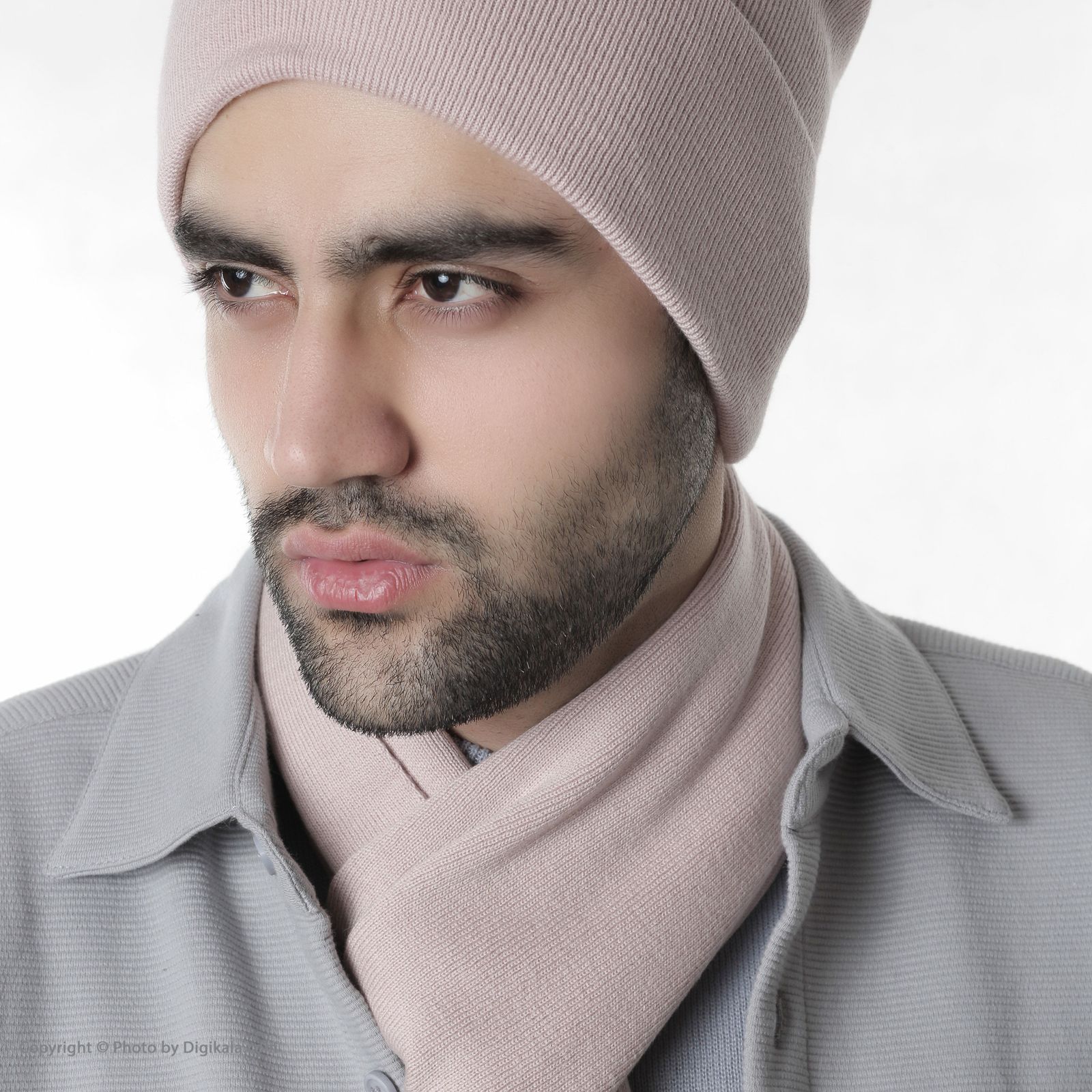ست کلاه و شال گردن بافتنی مردانه زی سا مدل 153358304 -  - 11