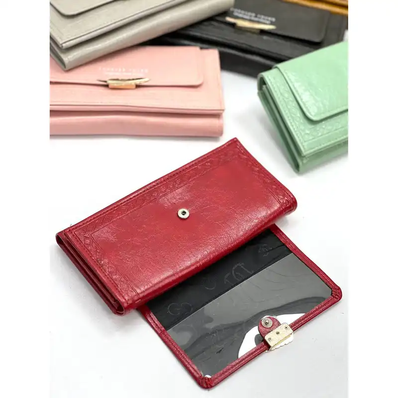 کیف پول زنانه مدل برگ KZD55-90