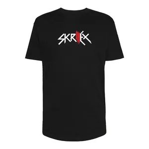 تی شرت لانگ آستین کوتاه  زنانه مدل SKRILLEX کد P032 رنگ مشکی