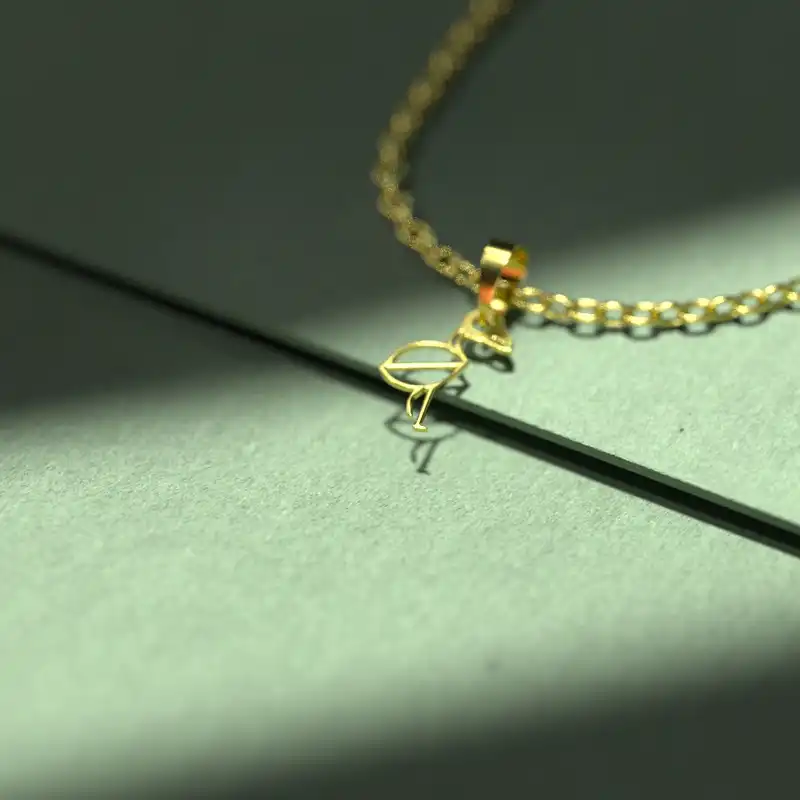 گردنبند طلا 18 عیار زنانه مدوپد مدل فلامینگو کد B3-1-1148