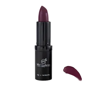 رژ لب جامد مات مای میکاپ استوری مدل LP رنگ بنفش شماره 12