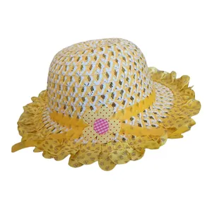 کلاه حصیری دخترانه مدل ساحلی MR-319