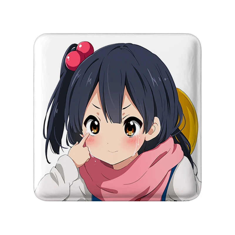 مگنت خندالو طرح انکو انیمه فروشگاه تاماکو Tamako Market  مدل مربعی کد 22491
