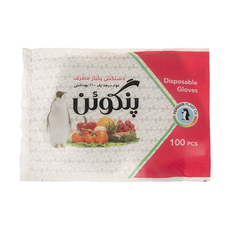 دستکش یکبار مصرف پنگوئن مدل A92 بسته 100 عددی