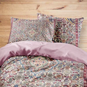 سرویس روتختی مدوپد طرح قالیچه بیجار لچک و ترنج مدل C-bijar39 یک نفره 4 تکه