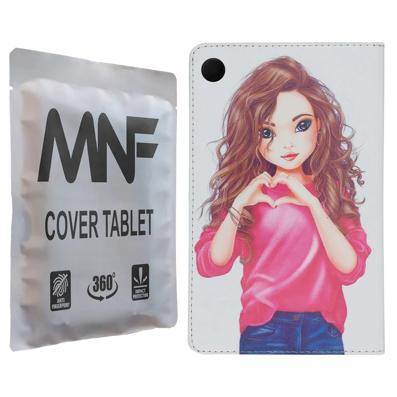 کیف کلاسوری ام ان اف طرح دختر فانتزی کد M-377 مناسب برای تبلت سامسونگ Galaxy Tab A9 / X115
