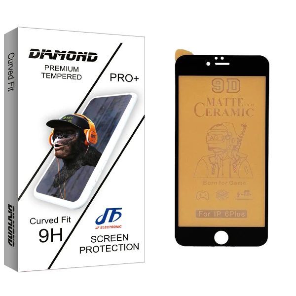 محافظ صفحه نمایش مات جی اف مدل Diamond glass مناسب برای گوشی موبایل اپل IPHONE 6S PLUS