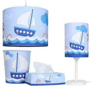 ست لوستر و آباژور کودک طرح ملوانی مدل A101