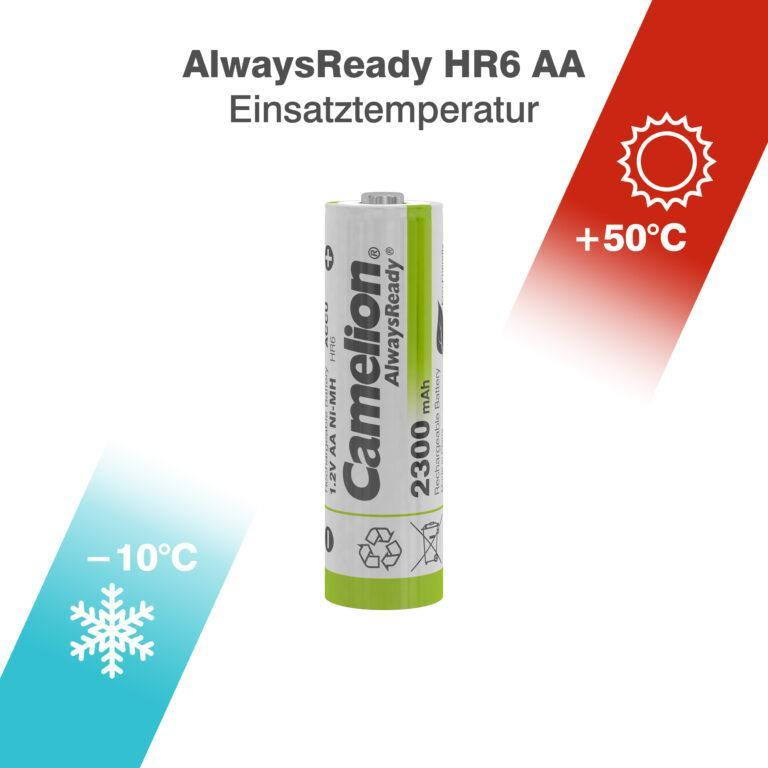 باتری قلمی قابل شارژ کملیون مدل Always Ready بسته 2 عددی