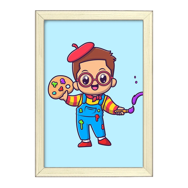 تابلو خندالو طرح نقاش کد 29374