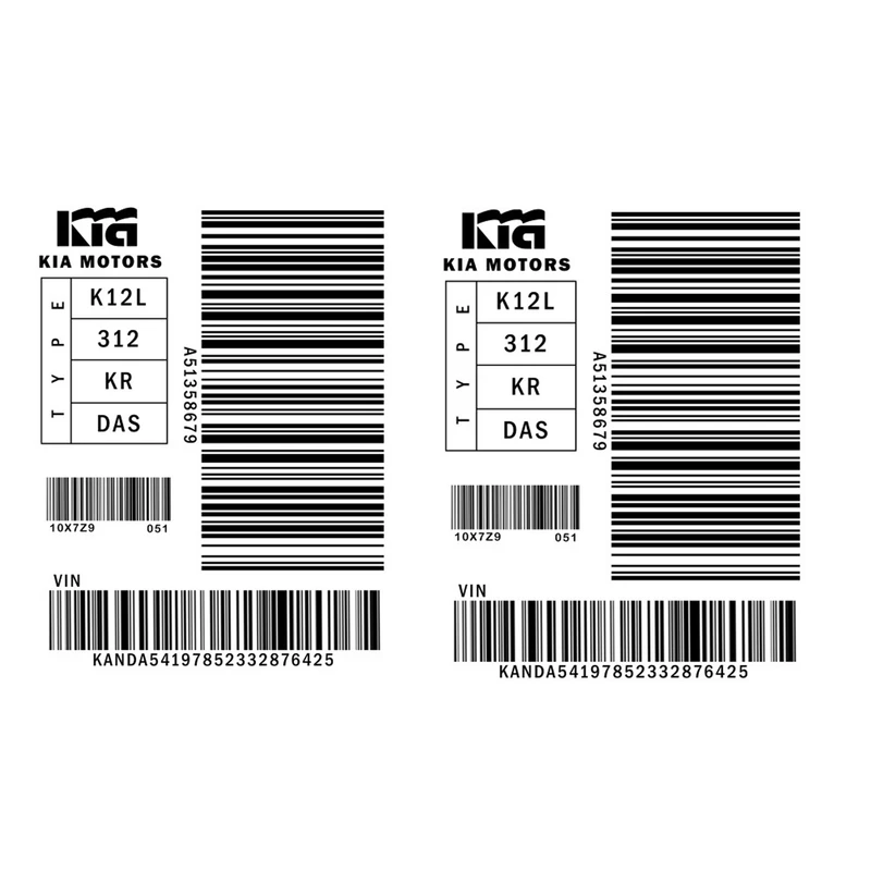 برچسب بدنه خودرو طرح ki1000 بسته دو عددی مناسب برای پراید