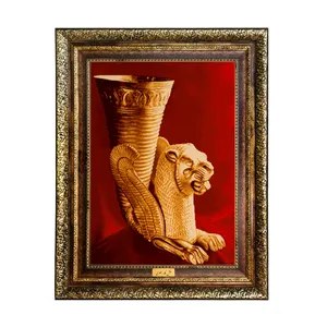 تابلو فرش ماشینی نقش نگار رضوی طرح تندیس کد 1347KH