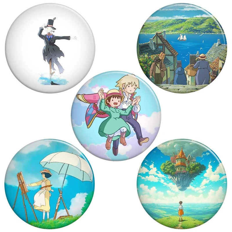 پیکسل گالری باجو طرح انیمه قلعه متحرک هاول کد howl moving castle 18 مجموعه 5 عددی