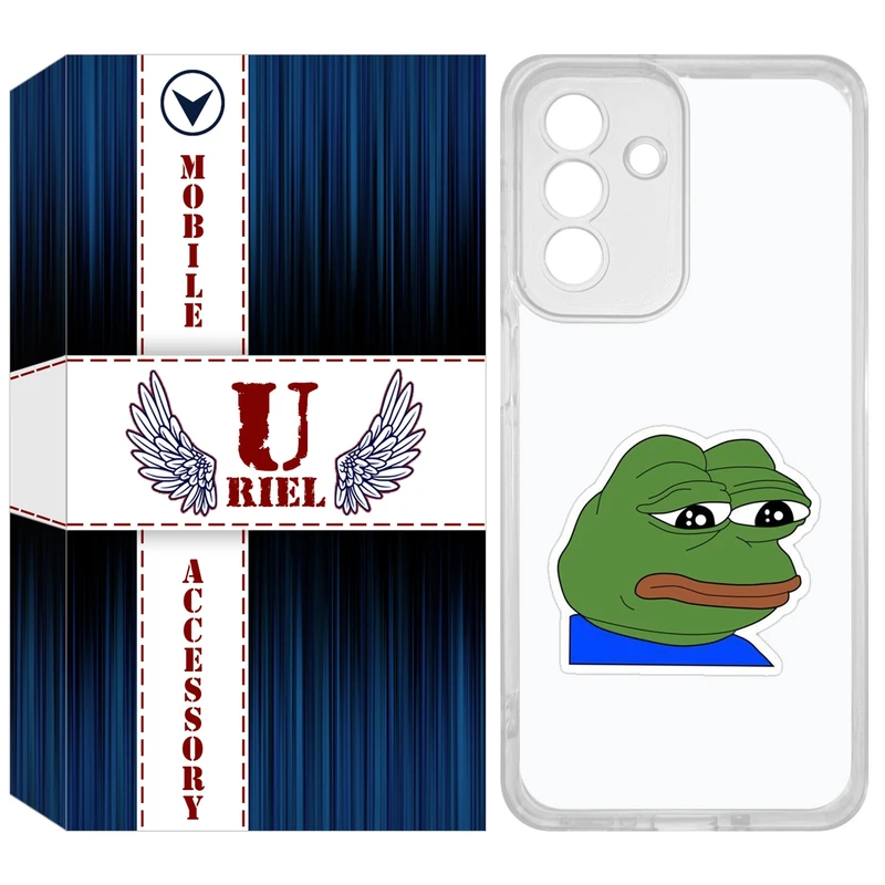 کاور یوریل مدل Clear کد 86 طرح قورباغه غمگین مناسب برای گوشی موبایل سامسونگ Galaxy A26