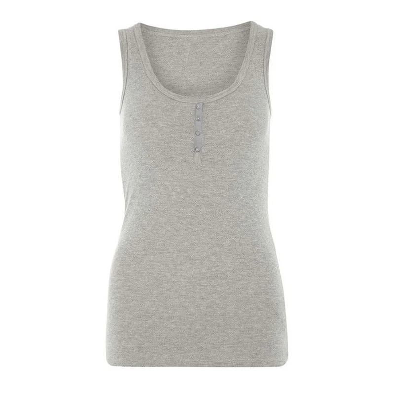 تاپ زنانه مدل نخ پنبه ساده جلو دکمه دار کد T1