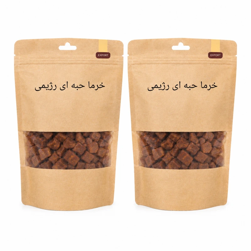 حبه خرما رژیمی ساده - 220 گرم بسته 2 عددی