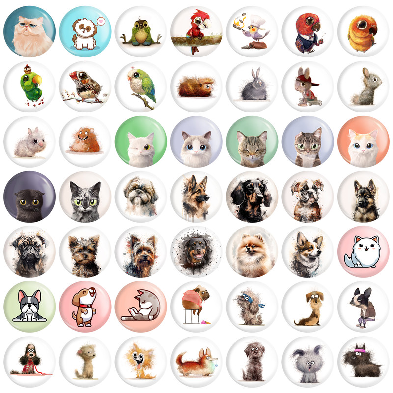 مگنت خندالو مدل پت شاپ Pet Shop کد 133 بسته 49 عددی