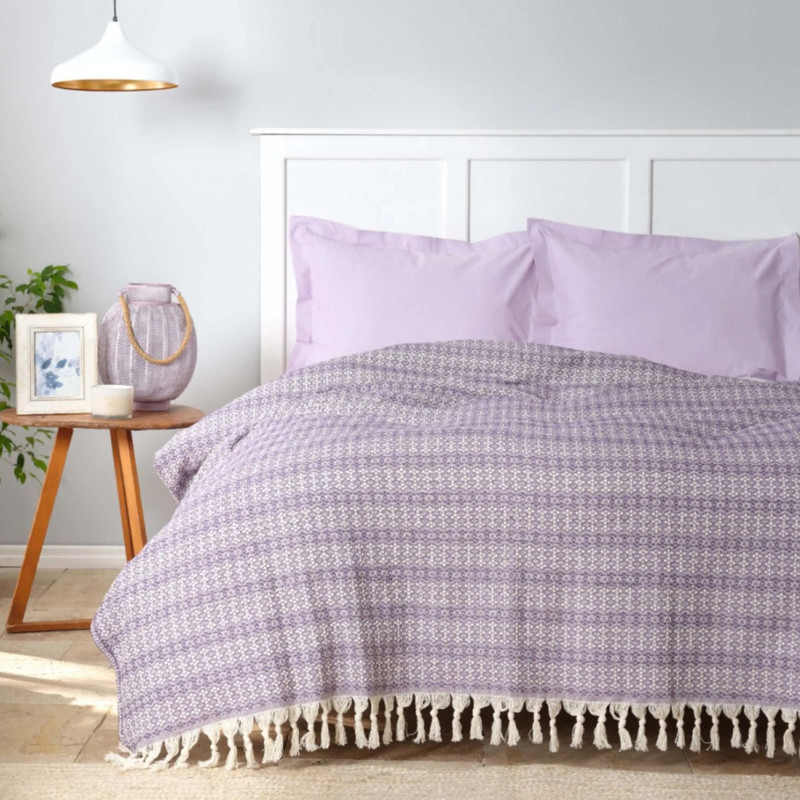 روتختی دو نفره کاراجا هوم مدل Destina Mor Pike C.K سایز 230x200 سانتی‌متر