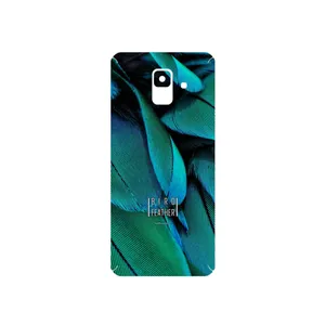 MAHOOT Green Feather Cover Sticker for Samsung Galaxy A6 2018
