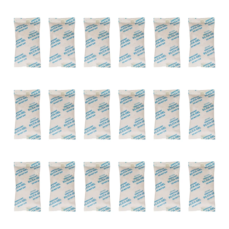 رطوبت گیر مدل سیلیکا ژل RETIRO وزن 100 گرم بسته 18 عددی