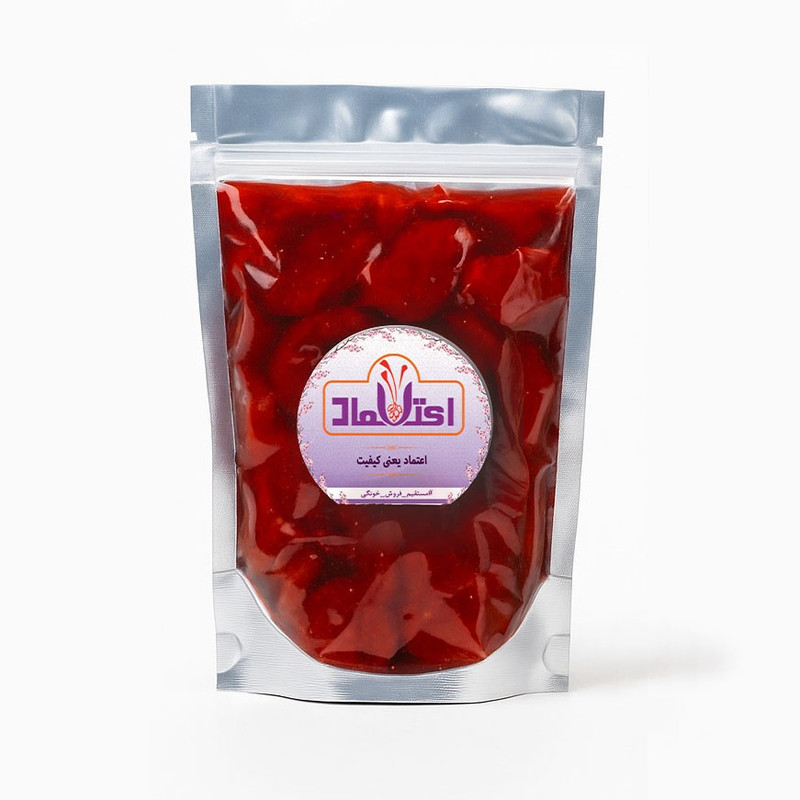 ترشک زردآلوقرمز اعتماد - 800 گرم