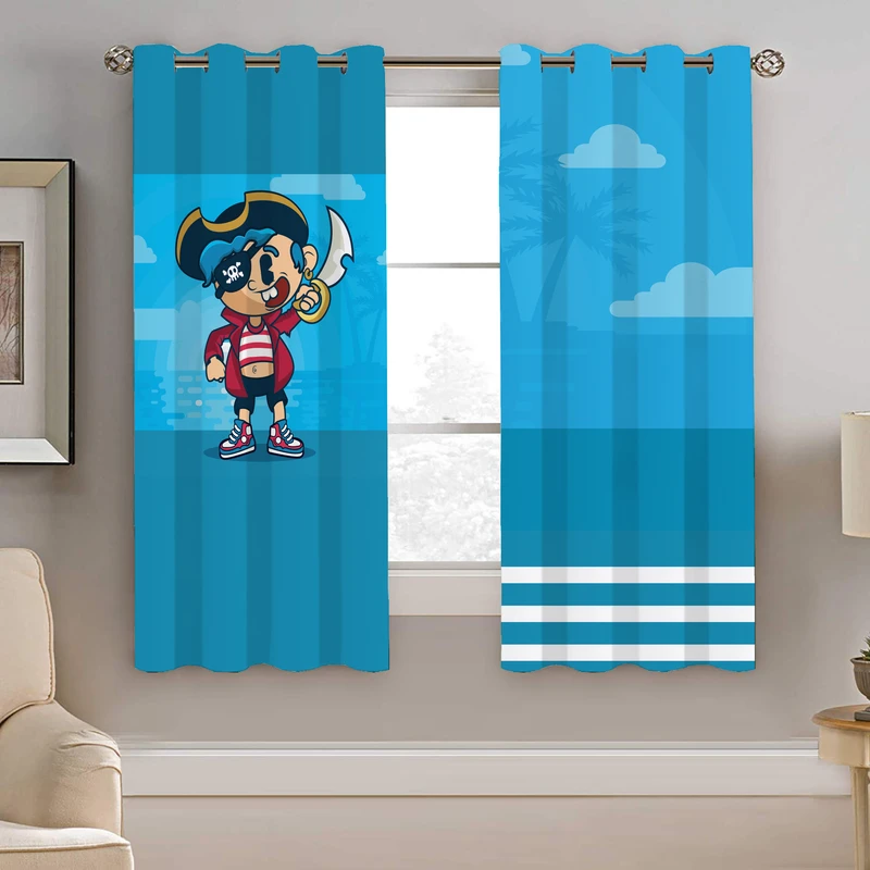 پرده نیروانا طرح کودک مدل مخمل کد 4102 سایز 140×200 سانتی متر