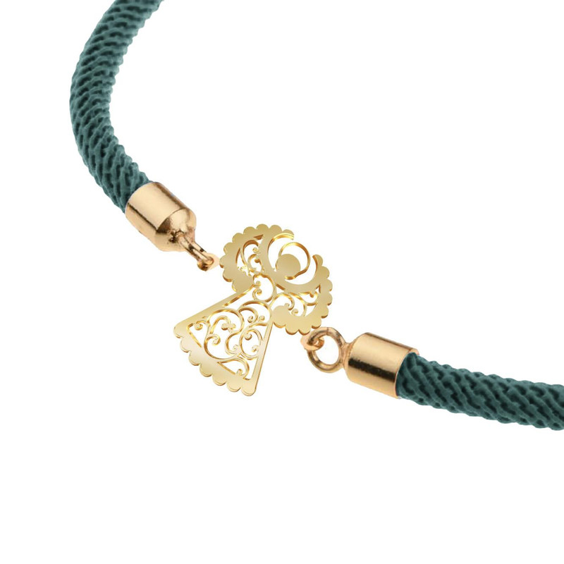 دستبند طلا 18 عیار زنانه مدوپد مدل فرشته کد D16-10165