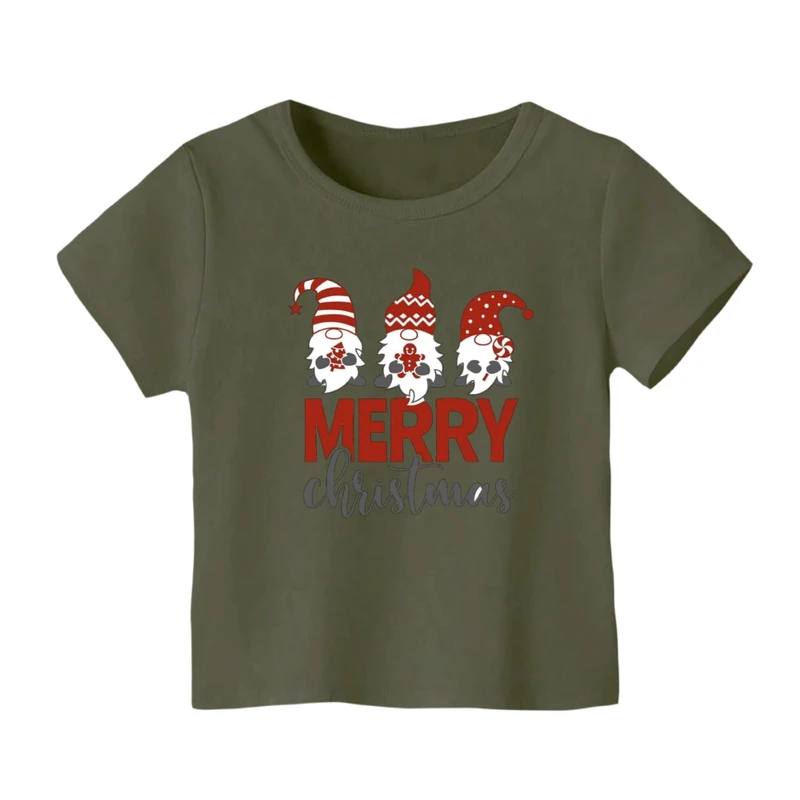 تی شرت آستین کوتاه بچگانه مدل بابانوئل کریسمس کد 38