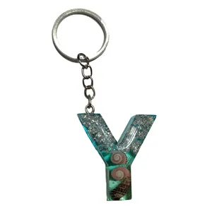 جاکلیدی مدل حرف Y صدف و ورق نقره