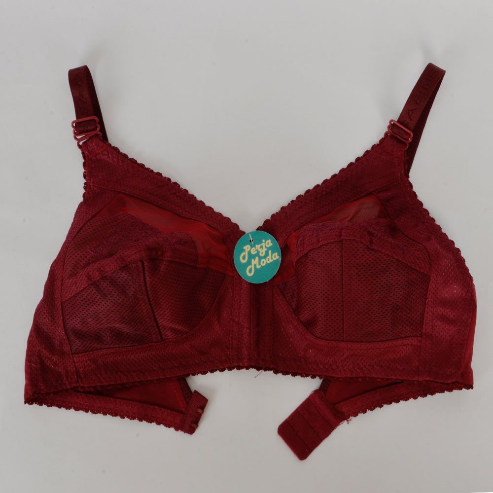 سوتین زنانه پرجامدا مدل 125013218 سوزنی رنگ زرشکی -  - 3