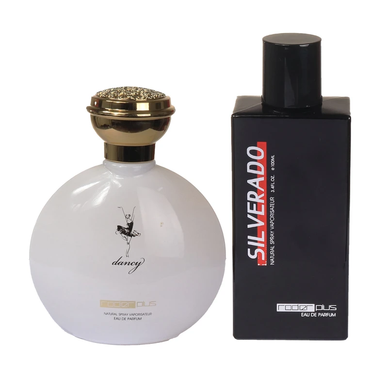 ادوپرفیوم مردانه رودیر پلاس مدل Silverado با رایحه خنک حجم 100 میلی‌لیتر به همراه ادوپرفیوم زنانه رودیر پلاس مدل Dancy با رایحه ملایم حجم 100 میلی‌لیتر