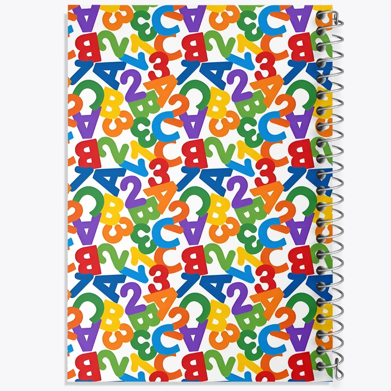 دفتر مشق 100 برگ خندالو طرح حروف انگلیسی کد N4670