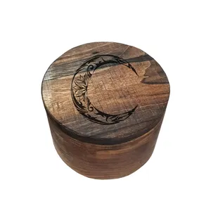 جعبه جواهر چوبی مدل ماه