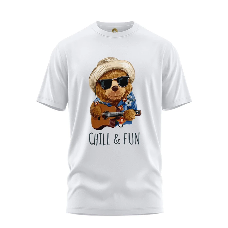 تی شرت آستین کوتاه زنانه هومرو مدل TW139 طرح تدی