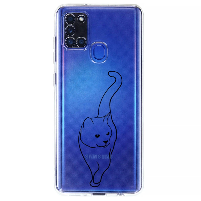 کاور مگافون طرح گربه مدل C60-B مناسب برای گوشی موبایل سامسونگ Galaxy A21 S