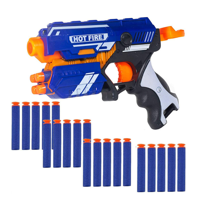تفنگ بازی مدل blaze storm manual soft bullet gun کد 1660