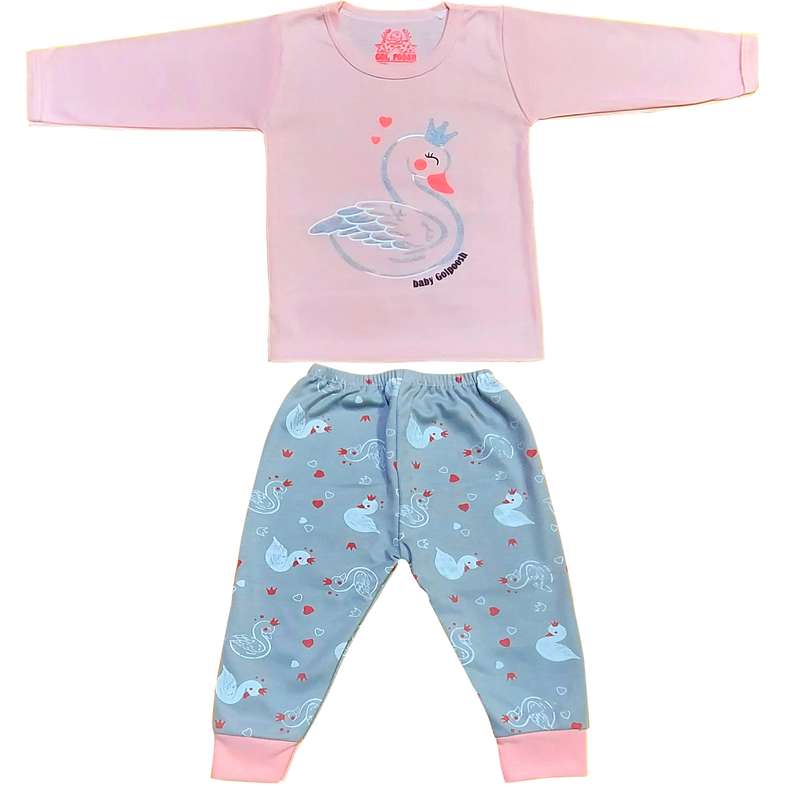ست تی شرت و شلوار نوزادی کد QS1