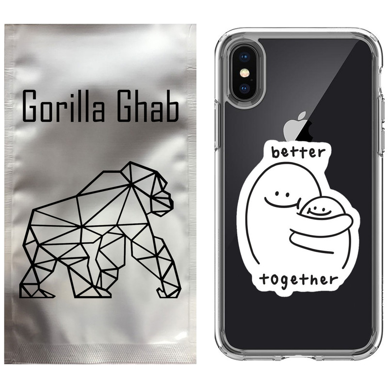 کاور گوریلا قاب مدل CLG کد 90 طرح Together مناسب برای گوشی موبایل اپل iPhone X / XS