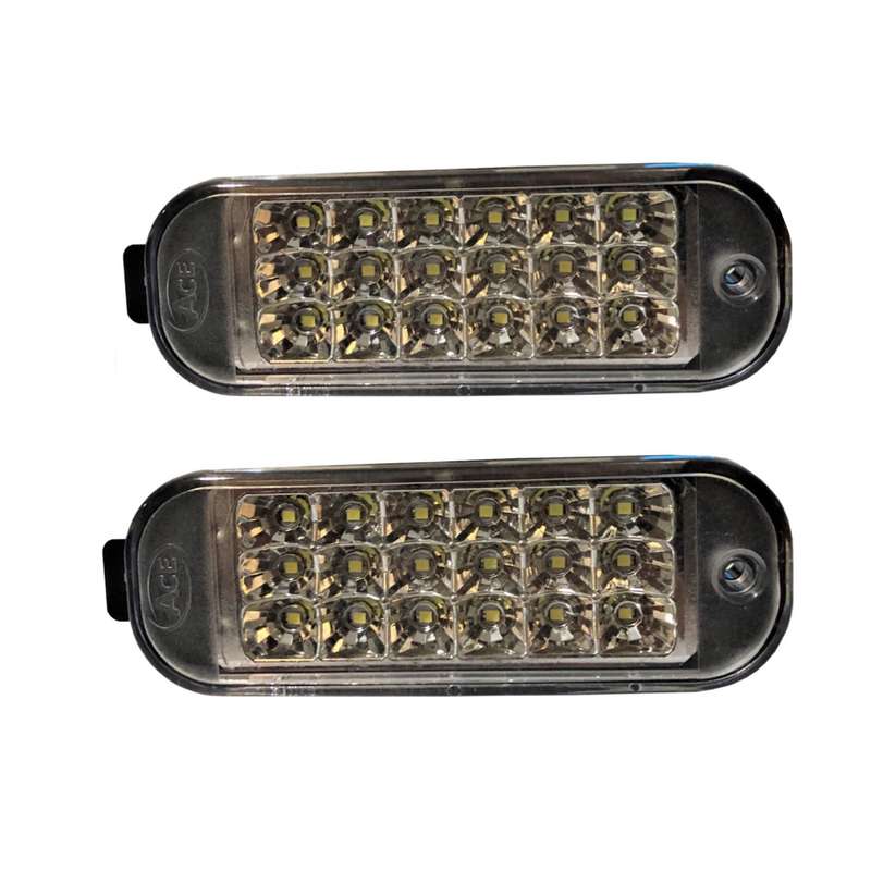 چراغ راهنما داخل سپر مدل ACE 18SMD POWER مناسب پراید بسته دو عددی
