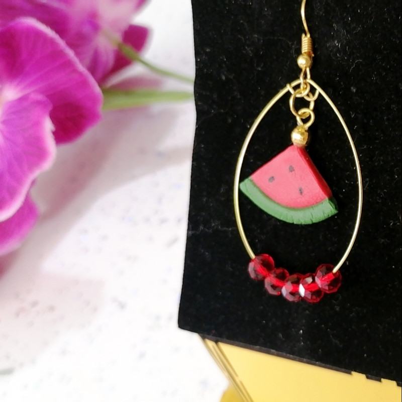 گوشواره دخترانه مدل انار و هندوانه یلدا