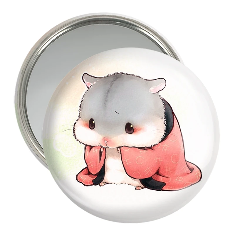 آینه جیبی خندالو مدل همستر حیوانات بامزه  کد 21073