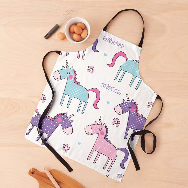 پیش بند آشپزخانه مدوپد طرح اسب تک‌شاخ مدل PAT00165