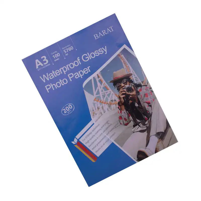 کاغذ چاپ عکس فتوگلاسه بارات مدل B200-GR سایز A3 بسته 100 عددی