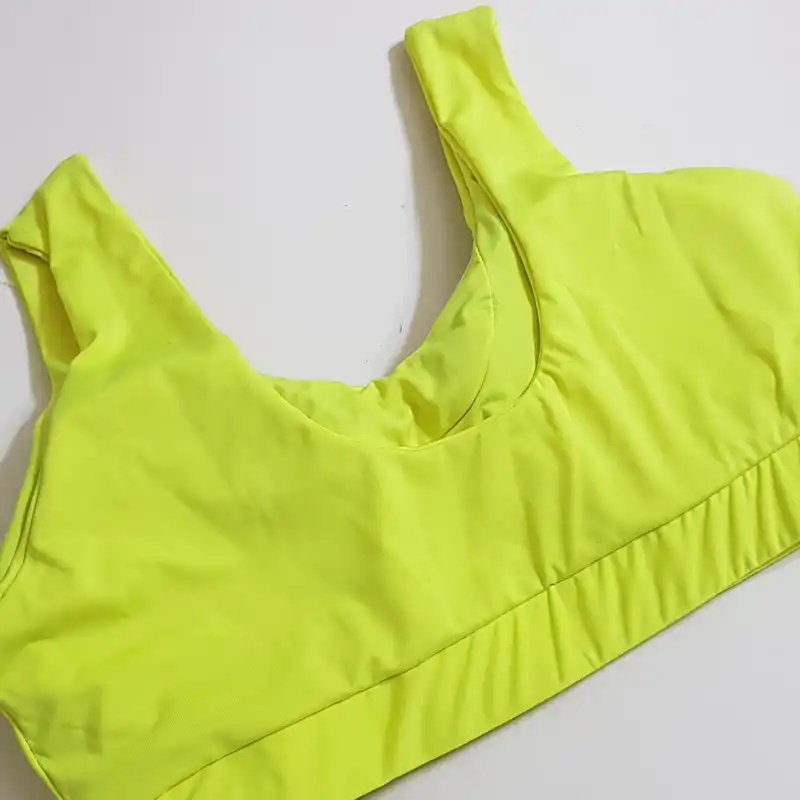 نیم تنه ورزشی زنانه ماییلدا مدل پددار کد 4795-329P رنگ زرد