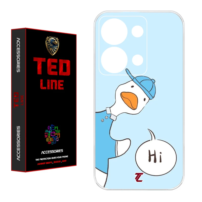 کاور تد لاین طرح اردک کد 1104 مناسب برای گوشی موبایل شیائومی Redmi Note 13 Pro 4G / Poco M6 Pro