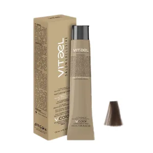 رنگ مو ویتائل شماره 8/17 حجم 100 میلی لیتر رنگ بلوند شکلاتی دودی روشن