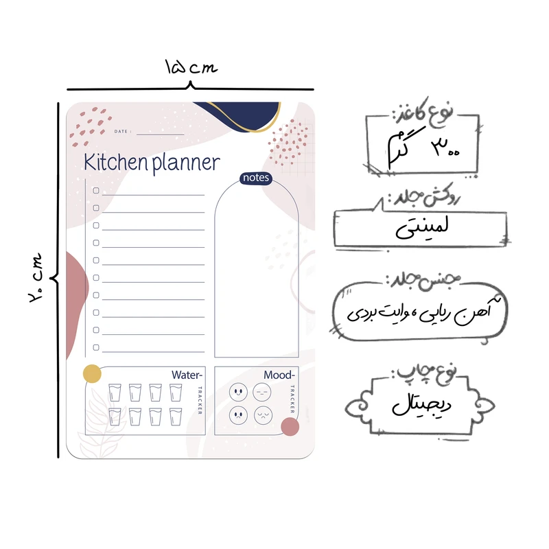 عکس شماره 3 : مگنت جیک جیک مدل پلنر رویخچالی کد 03 به همراه ماژیک