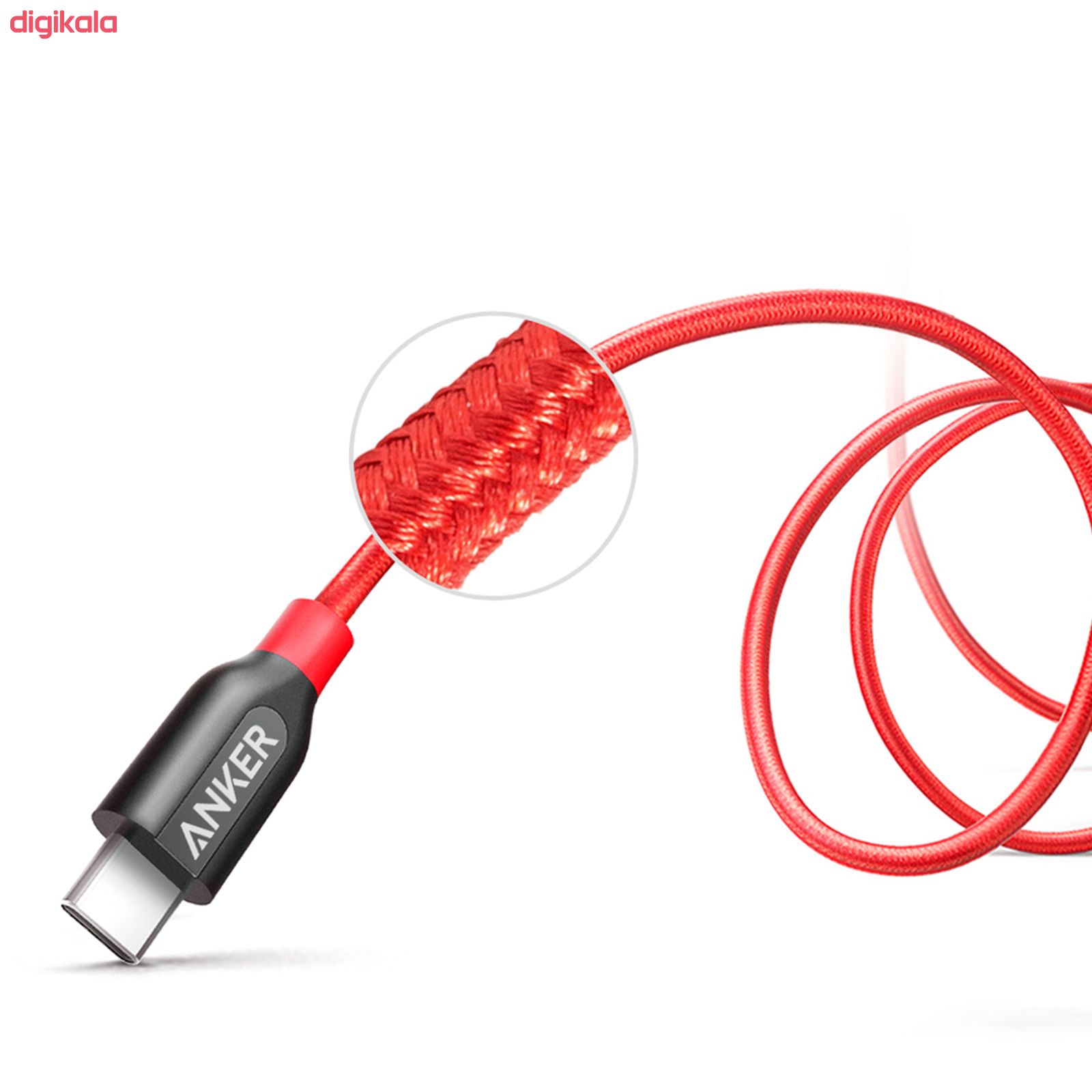 کابل تبدیل USB-C به USB-C انکر مدل PowerLine Plus طول 0.9 متر main 1 2