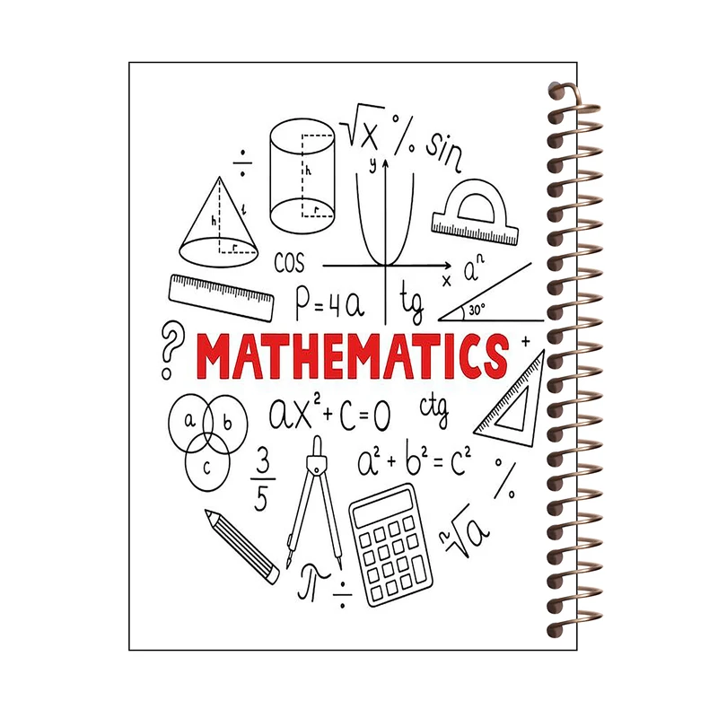 دفتر مشق 100 برگ طرح ریاضی کد H434